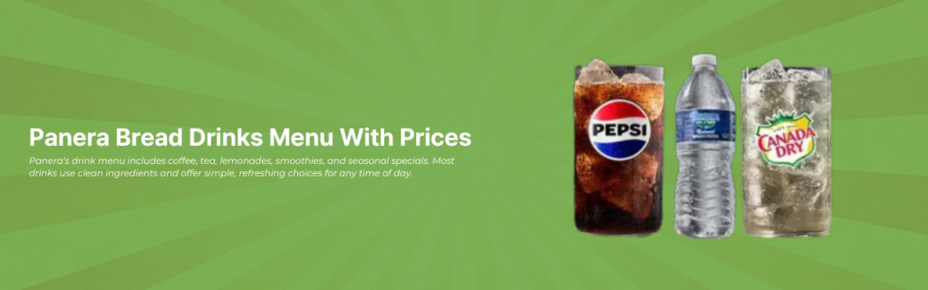 Panera Bread Drinks Menu With Prices