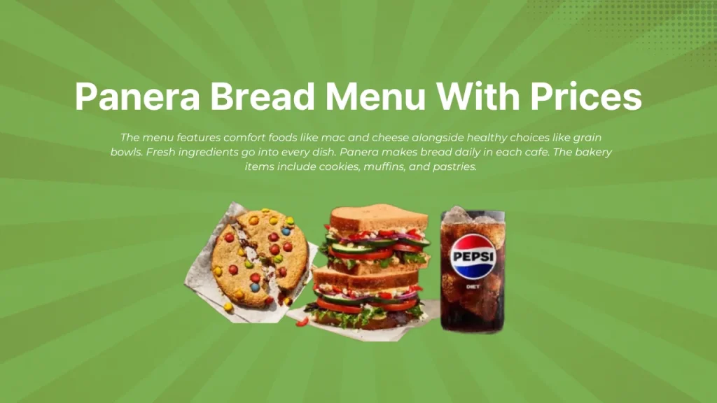 Panera Bread Menu