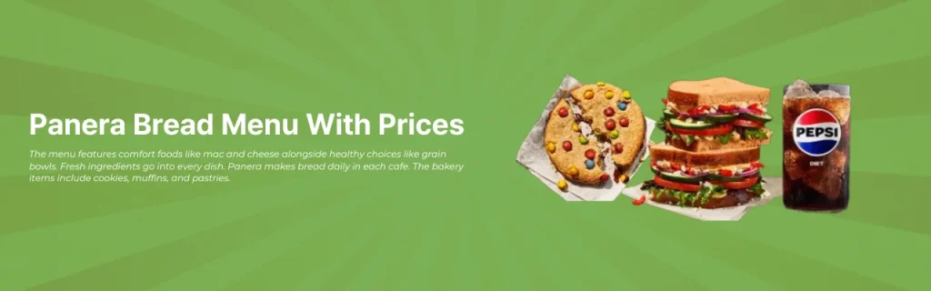 Panera Bread Menu with calories